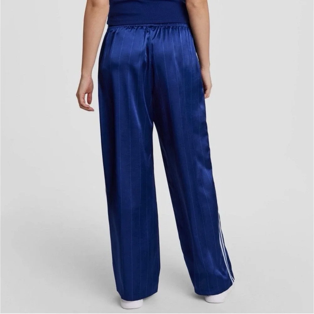 Champion Women's Game Set Match Pants~ Blue Depths Pinstripe Size L NWT